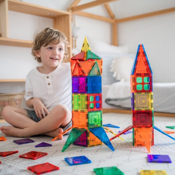LEARN & GROW | MAGNETIC TILES BUILDER PACK - 110 PIECE SET (NEW DESIGN) *PRE-ORDER* by LEARN & GROW TOYS - The Playful Collective