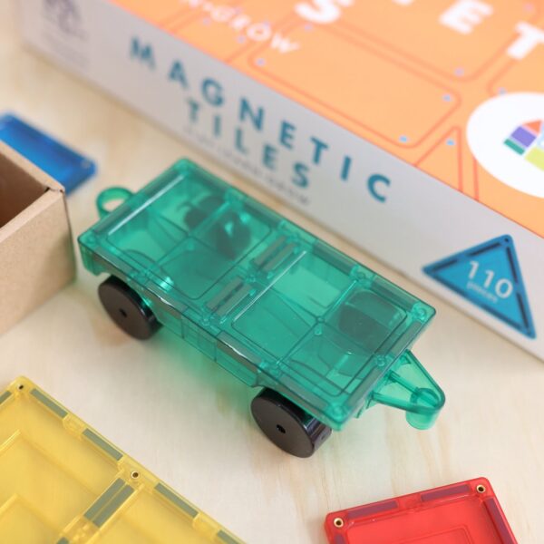 LEARN & GROW | MAGNETIC TILES BUILDER PACK - 110 PIECE SET (NEW DESIGN) *PRE-ORDER* by LEARN & GROW TOYS - The Playful Collective