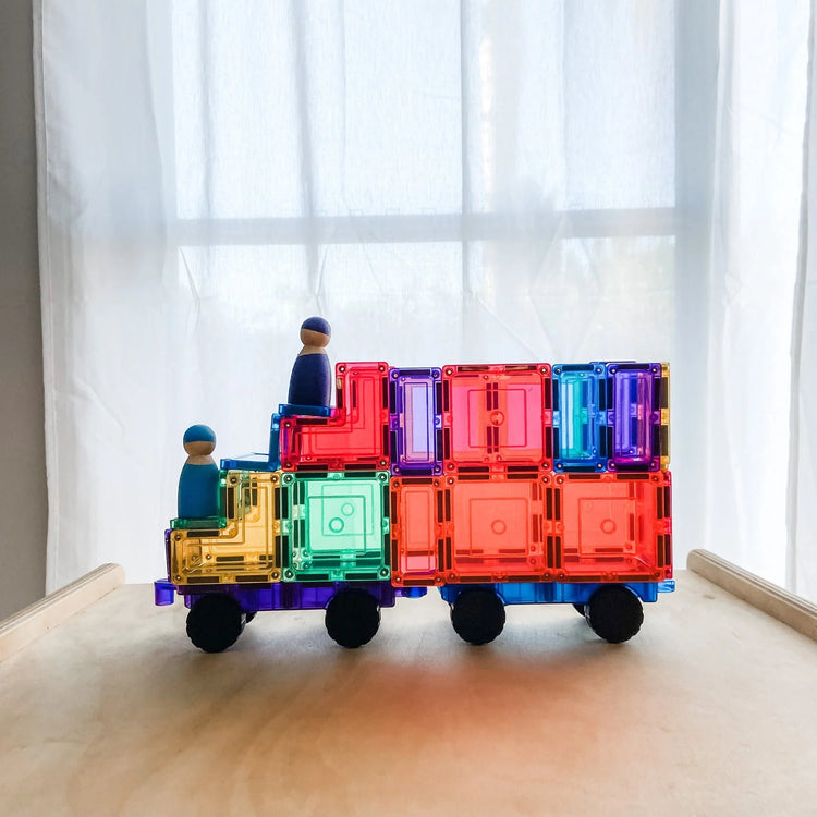 LEARN & GROW | MAGNETIC TILES - CAR PACK 28 PIECE (NEW DESIGN) by LEARN & GROW TOYS - The Playful Collective