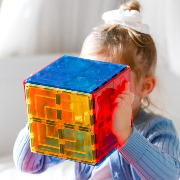 LEARN & GROW | MAGNETIC TILES - LARGE SQUARE 8 PIECE PACK (NEW DESIGN) *PRE-ORDER* by LEARN & GROW TOYS - The Playful Collective