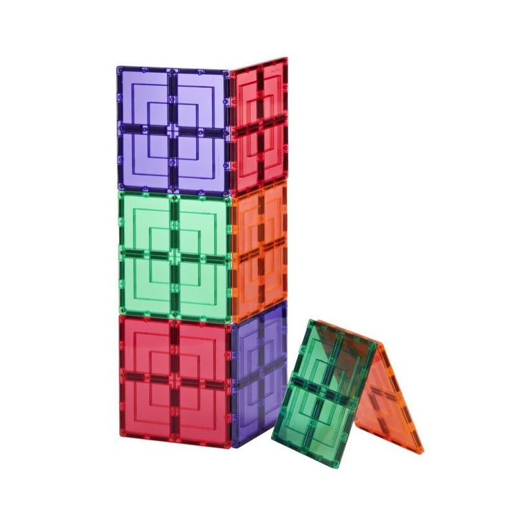 LEARN & GROW | MAGNETIC TILES - LARGE SQUARE 8 PIECE PACK (NEW DESIGN) *PRE-ORDER* by LEARN & GROW TOYS - The Playful Collective