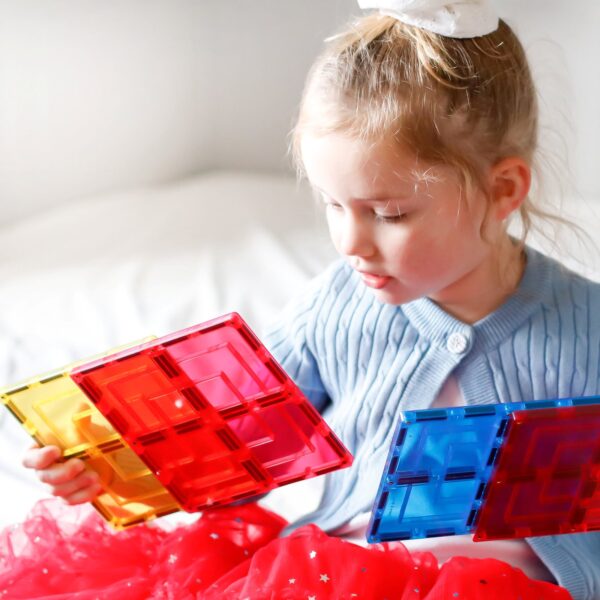 LEARN & GROW | MAGNETIC TILES - LARGE SQUARE 8 PIECE PACK (NEW DESIGN) *PRE-ORDER* by LEARN & GROW TOYS - The Playful Collective