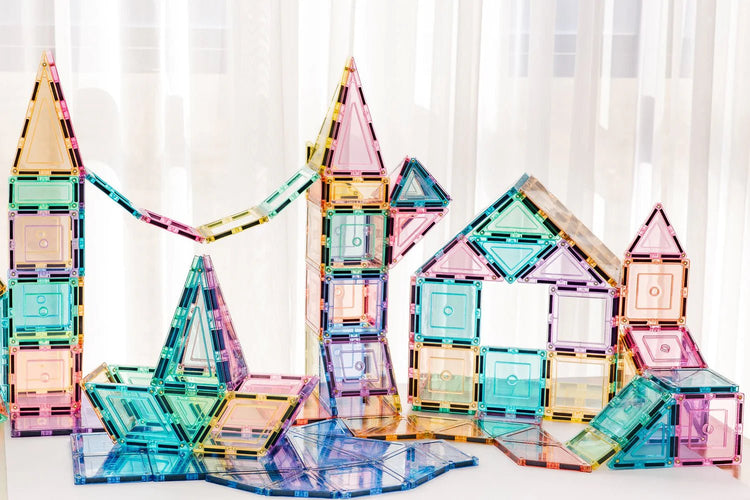 LEARN & GROW | MAGNETIC TILES - PASTEL BUILDERS PACK (112 PIECE) *PRE - ORDER* by LEARN & GROW TOYS - The Playful Collective