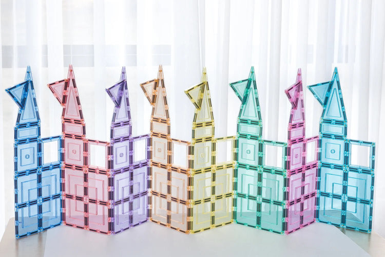 LEARN & GROW | MAGNETIC TILES - PASTEL BUILDERS PACK (112 PIECE) *PRE - ORDER* by LEARN & GROW TOYS - The Playful Collective