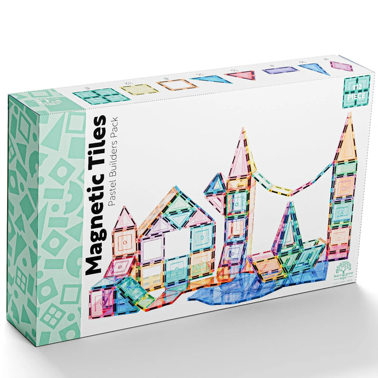 LEARN & GROW | MAGNETIC TILES - PASTEL BUILDERS PACK (112 PIECE) *PRE - ORDER* by LEARN & GROW TOYS - The Playful Collective