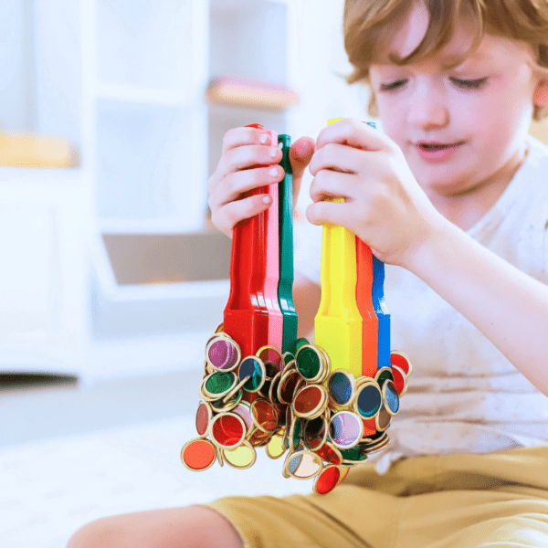 LEARN & GROW | METAL RIMMED COUNTING CHIPS *PRE-ORDER* by LEARN & GROW TOYS - The Playful Collective
