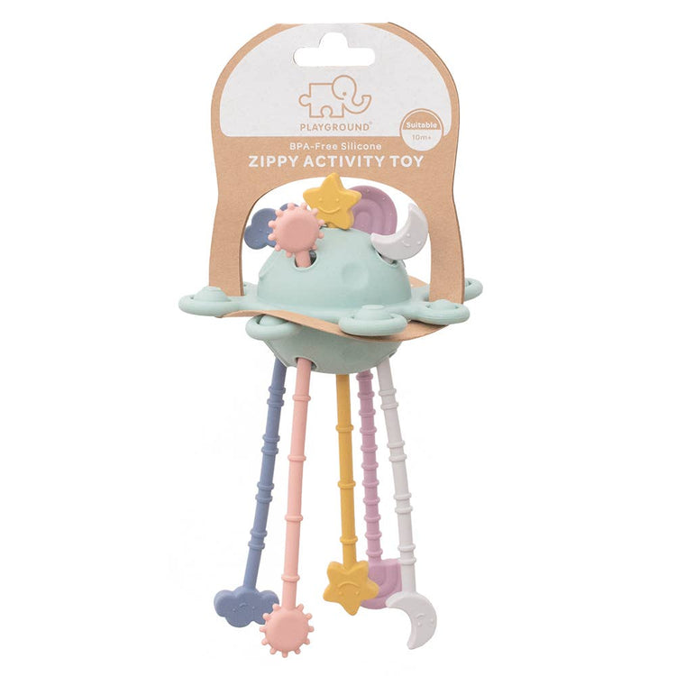 LIVING TEXTILES | SILICONE ZIPPY ACTIVITY TOY - MULTI by LIVING TEXTILES - The Playful Collective