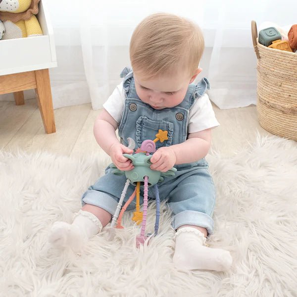 LIVING TEXTILES | SILICONE ZIPPY ACTIVITY TOY - MULTI by LIVING TEXTILES - The Playful Collective