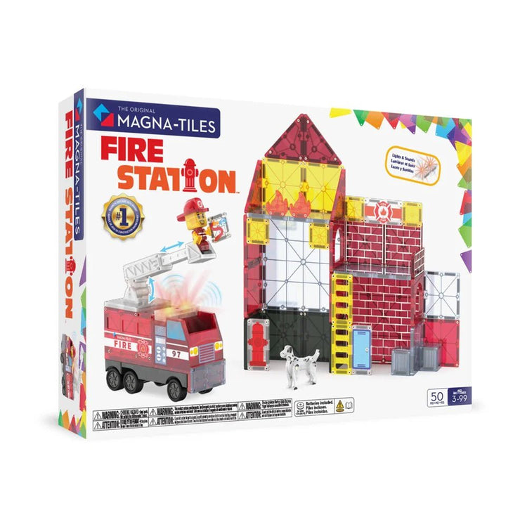 MAGNA - TILES | FIRE STATION - 50 PIECE *PRE - ORDER* by MAGNA - TILES - The Playful Collective
