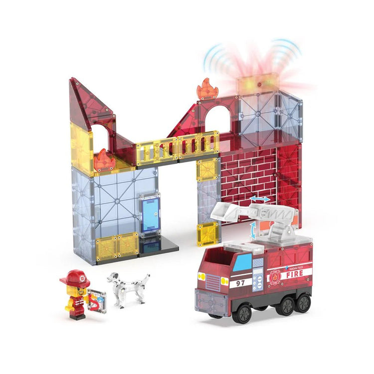 MAGNA - TILES | FIRE STATION - 50 PIECE *PRE - ORDER* by MAGNA - TILES - The Playful Collective