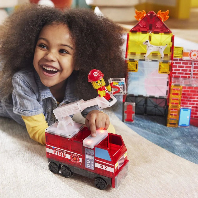 MAGNA - TILES | FIRE STATION - 50 PIECE *PRE - ORDER* by MAGNA - TILES - The Playful Collective