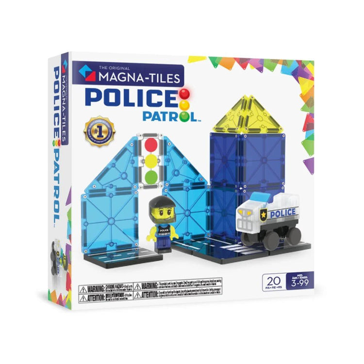 MAGNA - TILES | POLICE PATROL - 20 PIECE *PRE - ORDER* by MAGNA - TILES - The Playful Collective