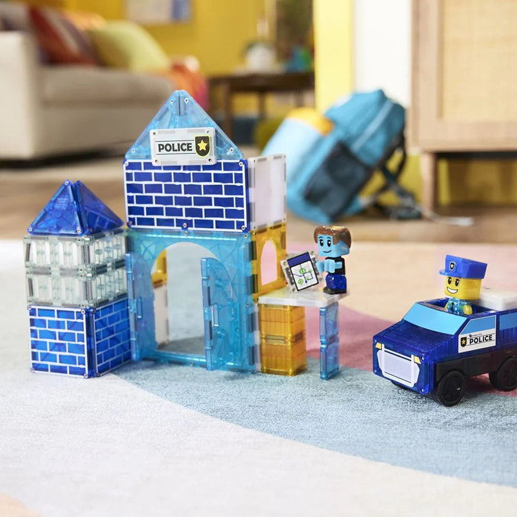MAGNA - TILES | POLICE STATION - 35 PIECE *PRE - ORDER* by MAGNA - TILES - The Playful Collective