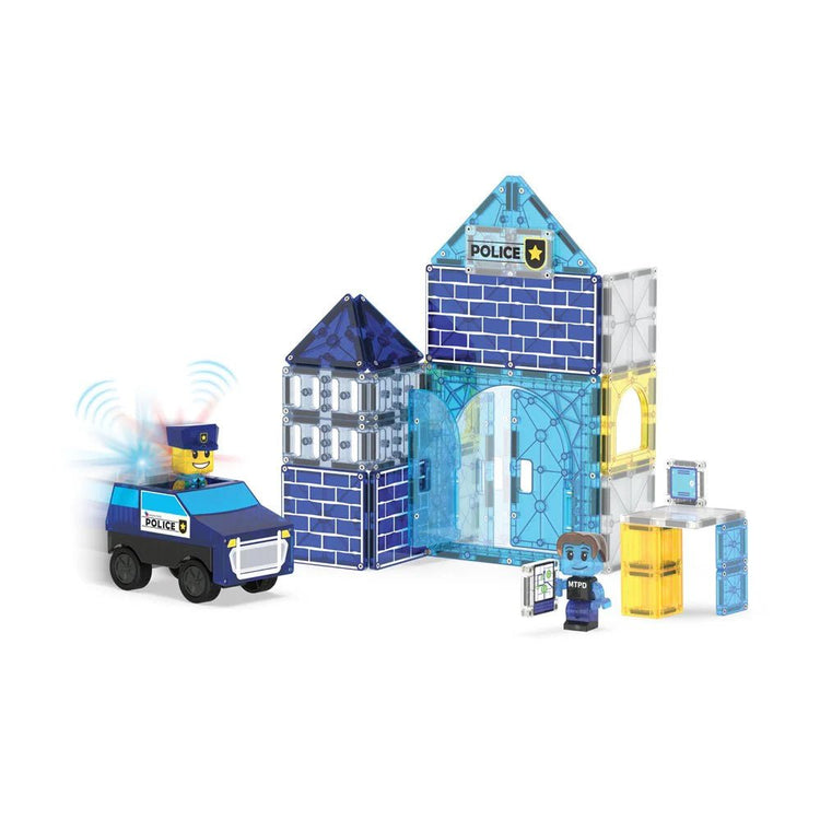 MAGNA - TILES | POLICE STATION - 35 PIECE *PRE - ORDER* by MAGNA - TILES - The Playful Collective