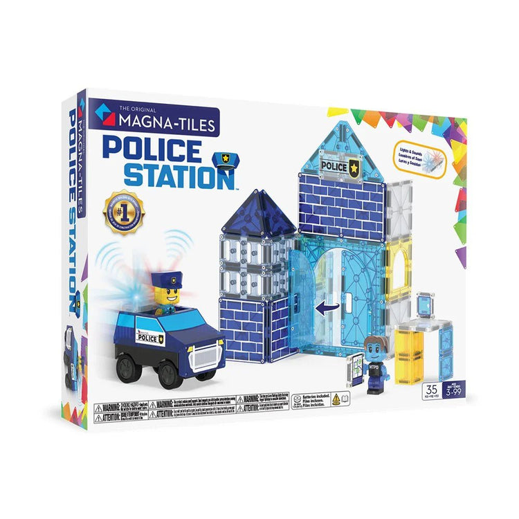 MAGNA - TILES | POLICE STATION - 35 PIECE *PRE - ORDER* by MAGNA - TILES - The Playful Collective