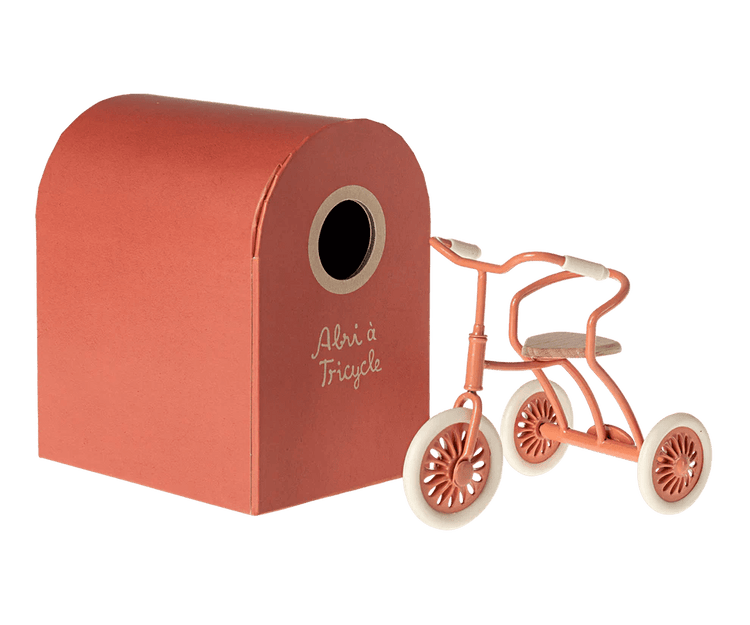 MAILEG | ABRI A TRICYCLE MOUSE CORAL by MAILEG - The Playful Collective