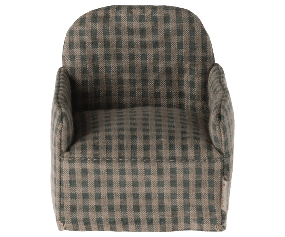 MAILEG | CHAIR MOUSE GREEN CHECKER by MAILEG - The Playful Collective