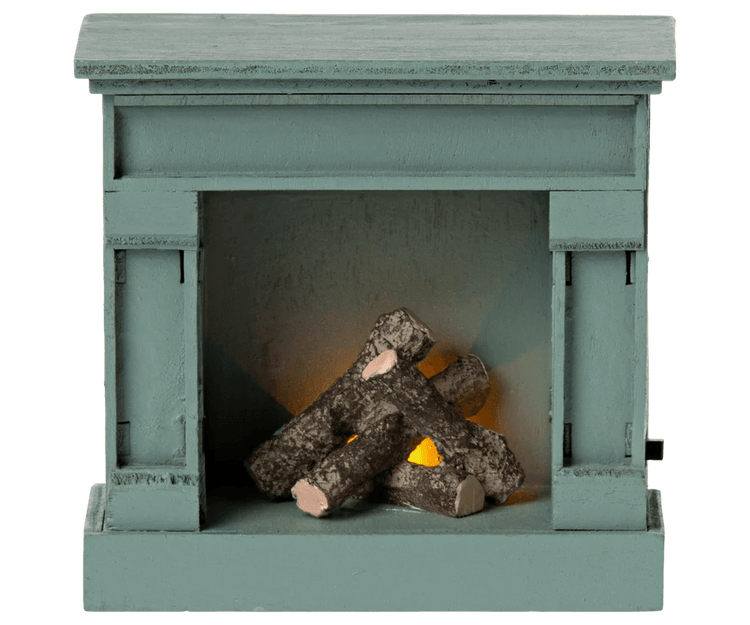 MAILEG | MINIATURE FIREPLACE BLUE by MAILEG - The Playful Collective