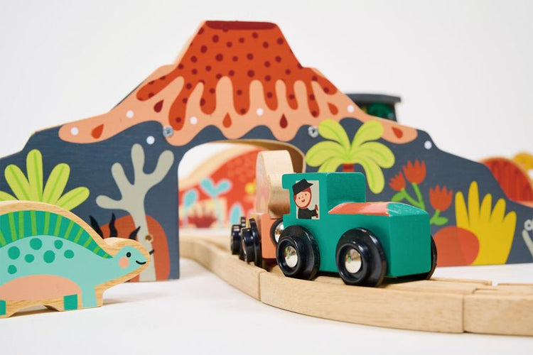 MENTARI | LOST WORLD DINOSAUR TRAIN SET by MENTARI - The Playful Collective