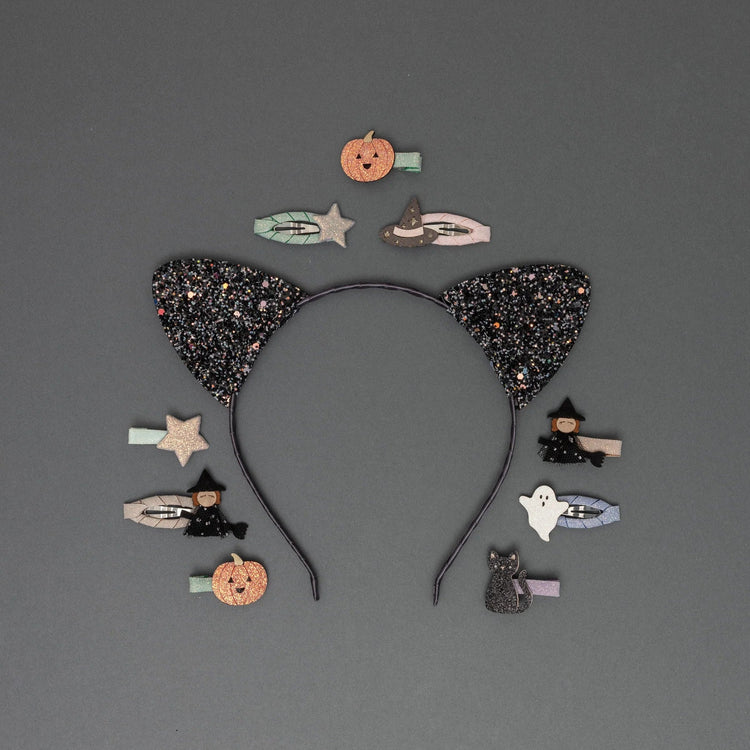 MIMI & LULA | HALLOWEEN MINI HAIR CLIPS - WITCHES CAT *PRE - ORDER* by MIMI & LULA - The Playful Collective