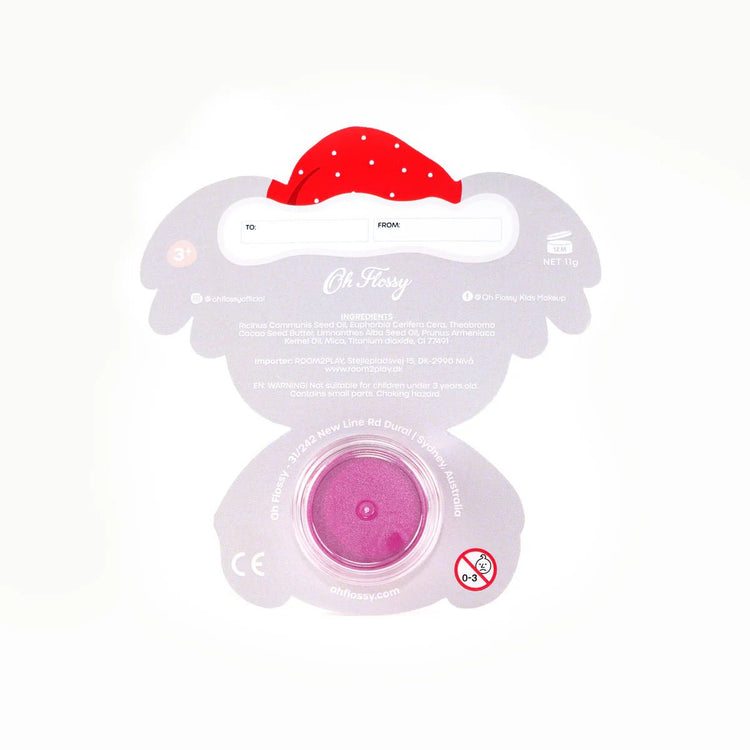 OH FLOSSY | CHRISTMAS LIPSTICK STOCKING STUFFER Rudolph - Pink Ears with Flowers by OH FLOSSY - The Playful Collective