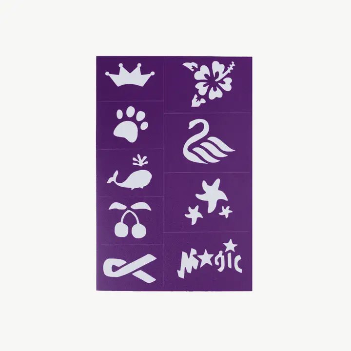 OH FLOSSY | REUSABLE ADHESIVE FACE PAINT & MAKEUP STENCILS - PURPLE by OH FLOSSY - The Playful Collective