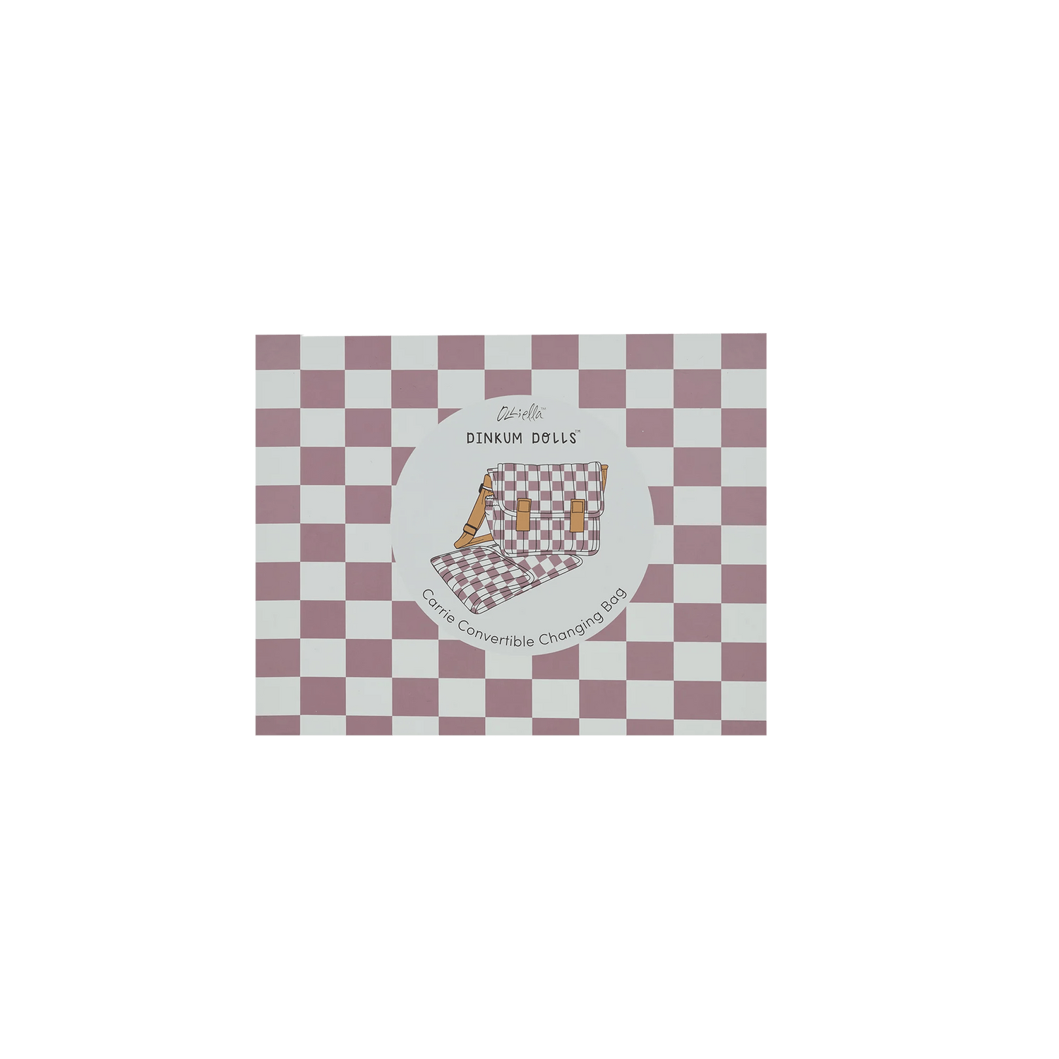 OLLI ELLA | CARRIE CONVERTIBLE CHANGING SET - PLUM CHECK by OLLI ELLA - The Playful Collective