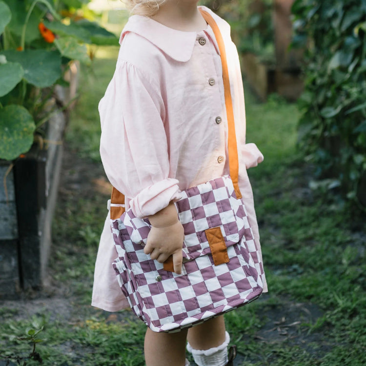 OLLI ELLA | CARRIE CONVERTIBLE CHANGING SET - PLUM CHECK by OLLI ELLA - The Playful Collective
