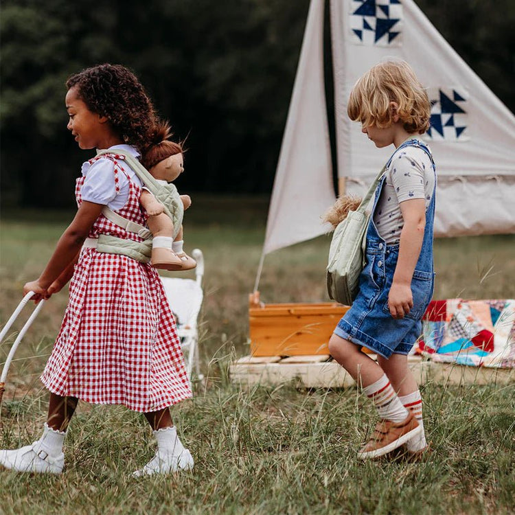OLLI ELLA | DINKUM DOLLS QUILTED CARRIER - SAGE *PRE - ORDER* by OLLI ELLA - The Playful Collective