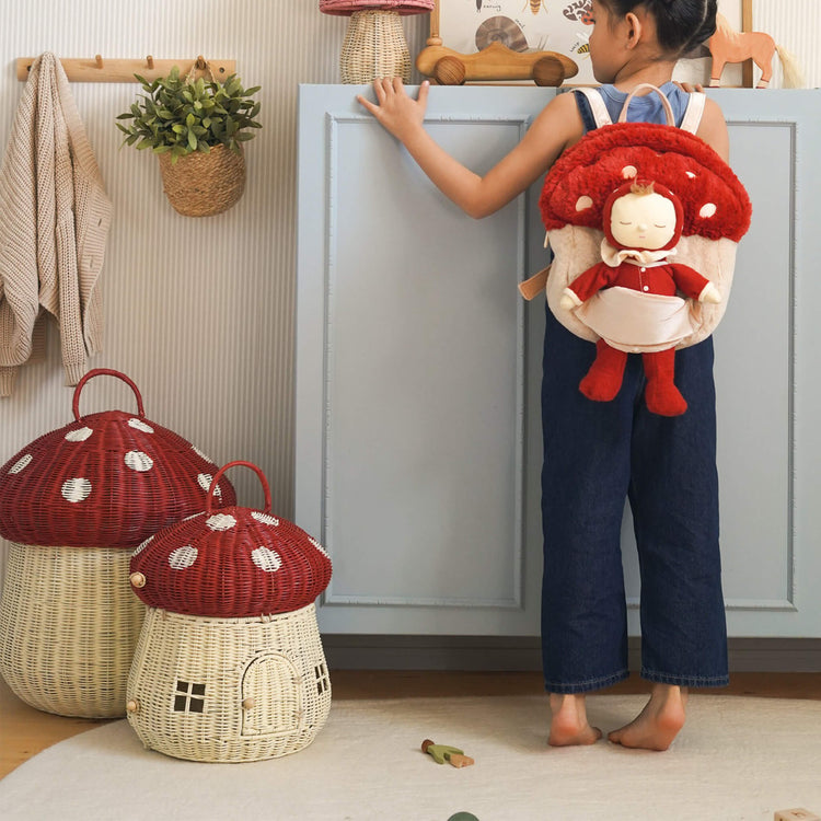 OLLI ELLA | DOZY DINKUM - TOADSTOOL MOPPET - RED *PRE - ORDER* by OLLI ELLA - The Playful Collective