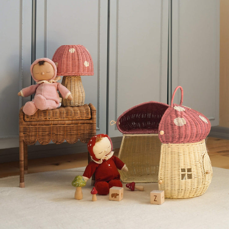 OLLI ELLA | RATTAN MUSHROOM DOLL HOUSE - MUSK *PRE - ORDER* by OLLI ELLA - The Playful Collective