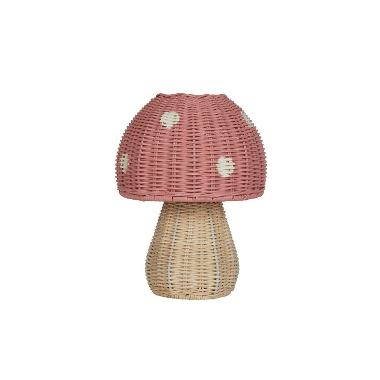 OLLI ELLA | RATTAN TOADSTOOL LAMP - MUSK *PRE - ORDER* by OLLI ELLA - The Playful Collective