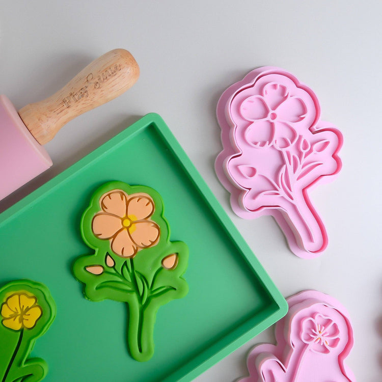 PLAY SENSE | ECO PLAYDOUGH STAMP - FLOWER THREE by PLAY SENSE - The Playful Collective