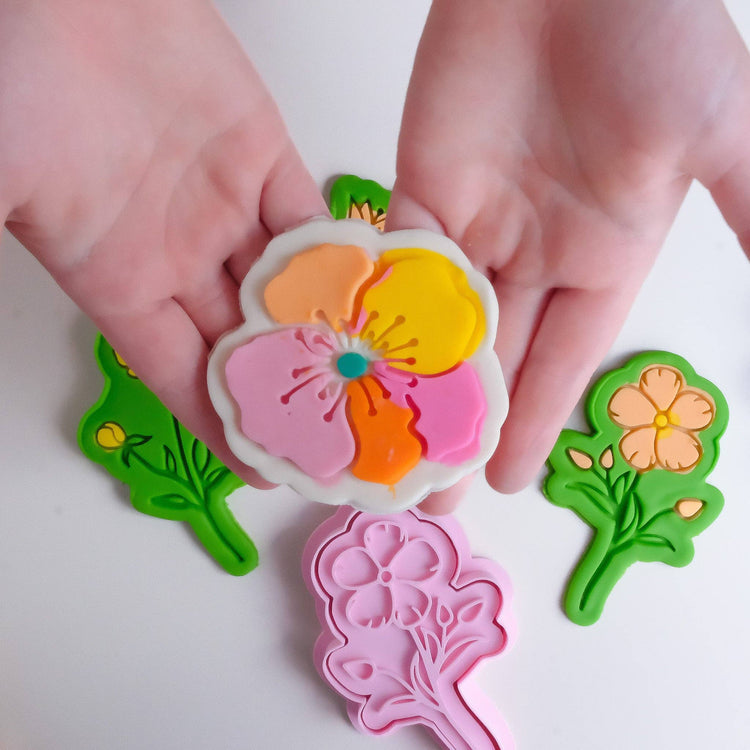 PLAY SENSE | ECO PLAYDOUGH STAMP - FLOWER THREE by PLAY SENSE - The Playful Collective