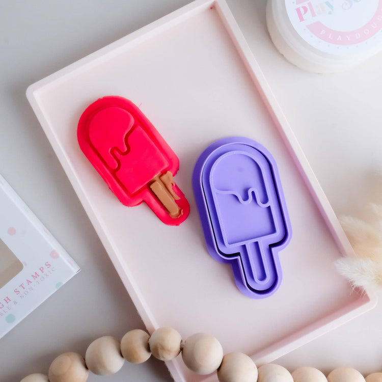 PLAY SENSE | ECO PLAYDOUGH STAMP - ICE CREAM FOUR by PLAY SENSE - The Playful Collective