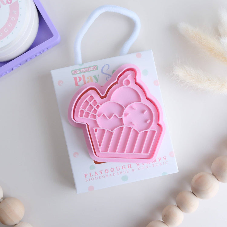 PLAY SENSE | ECO PLAYDOUGH STAMP - ICE CREAM THREE by PLAY SENSE - The Playful Collective