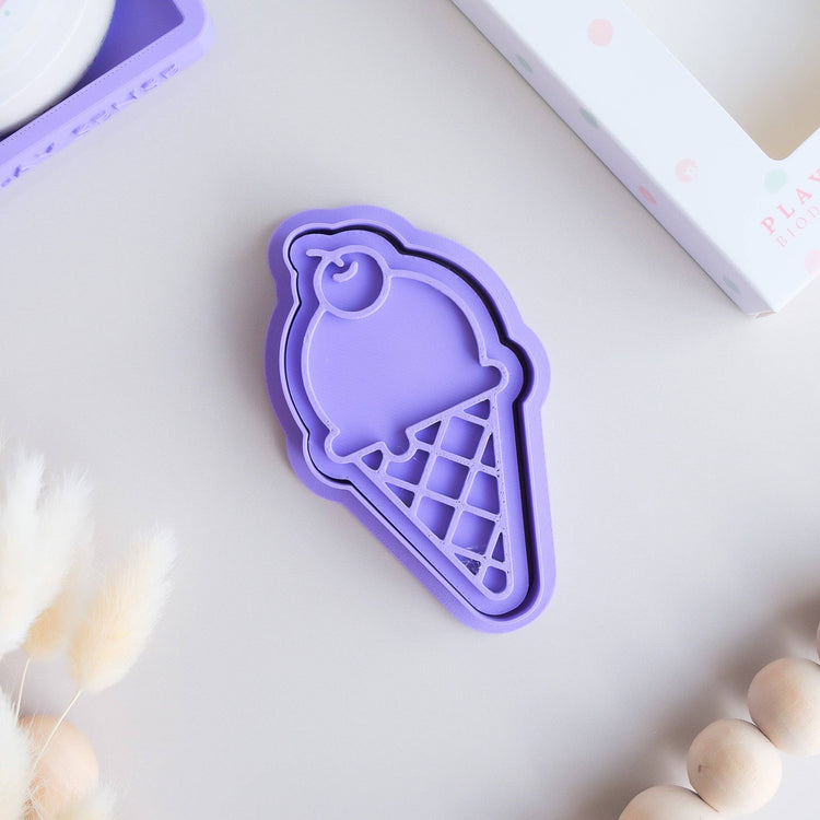 PLAY SENSE | ECO PLAYDOUGH STAMP - ICE CREAM TWO by PLAY SENSE - The Playful Collective