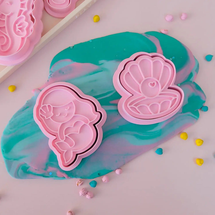 PLAY SENSE | ECO PLAYDOUGH STAMP - MERMAID 2 by PLAY SENSE - The Playful Collective