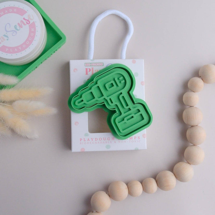 PLAY SENSE | ECO PLAYDOUGH STAMP - TOOL DRILL by PLAY SENSE - The Playful Collective