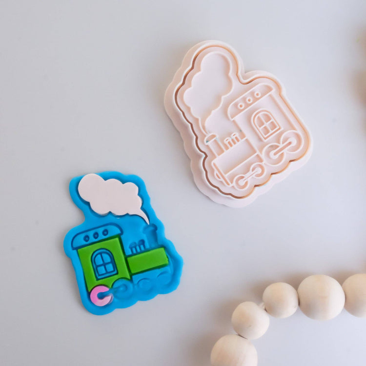 PLAY SENSE | ECO PLAYDOUGH STAMP - TRAIN TRACKS by PLAY SENSE - The Playful Collective