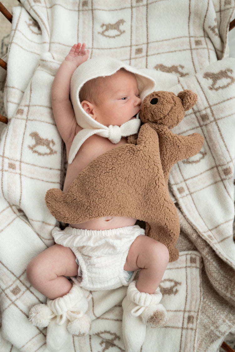 POP YA TOT | HEIRLOOM TIE UP BONNET - MILK by POP YA TOT - The Playful Collective