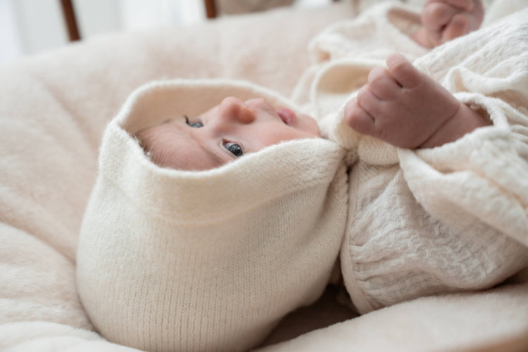 POP YA TOT | HEIRLOOM TIE UP BONNET - MILK by POP YA TOT - The Playful Collective
