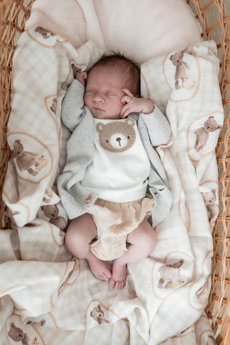 POP YA TOT | TED & DUCK SWADDLE WRAP by POP YA TOT - The Playful Collective