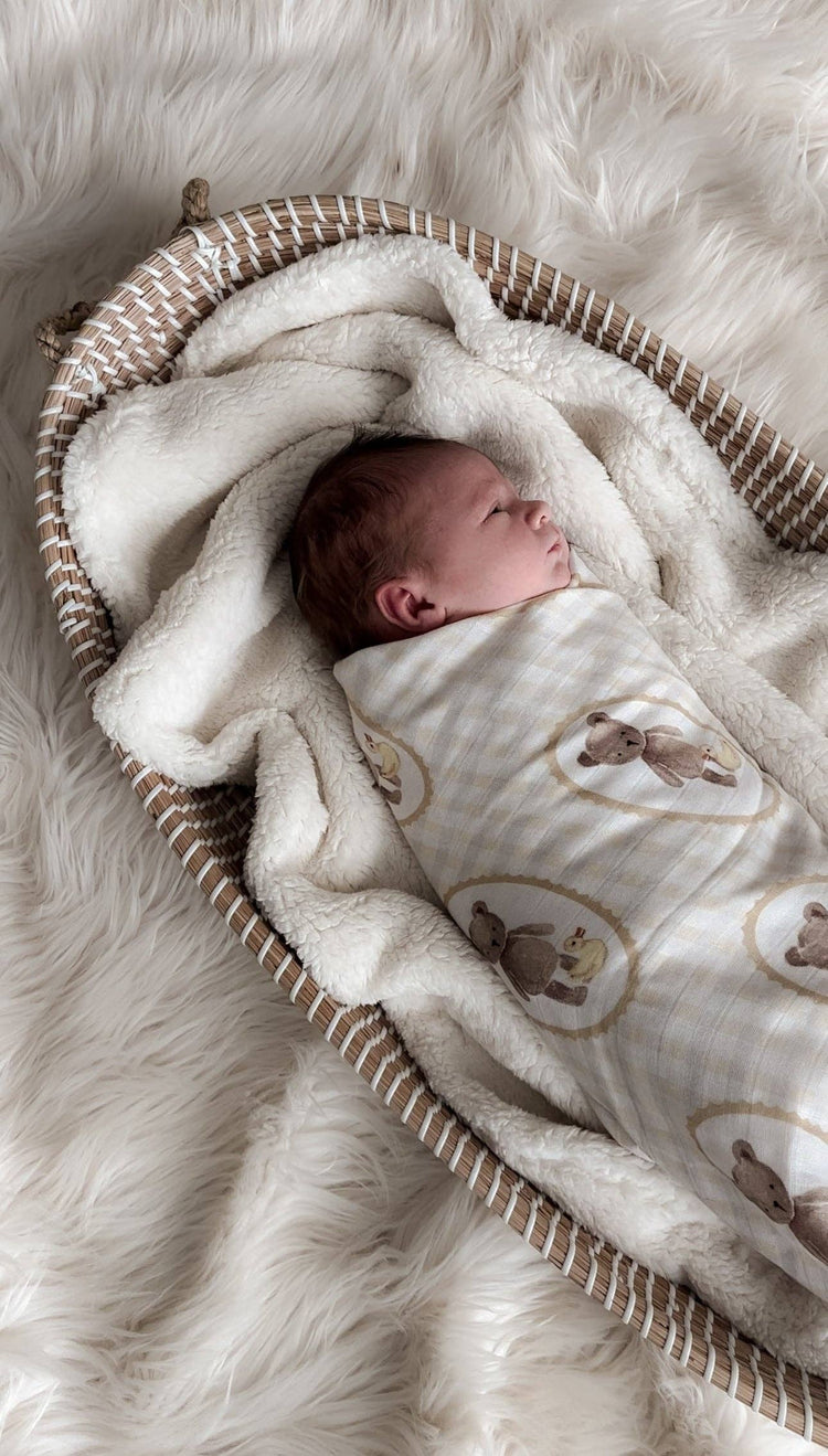 POP YA TOT | TED & DUCK SWADDLE WRAP by POP YA TOT - The Playful Collective