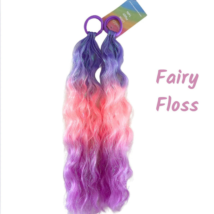 POPPET LOCKS | 14" LITTLE MERMAID WAVES PIGGY TAILS - TWILIGHT SPARKLE by POPPET LOCKS - The Playful Collective
