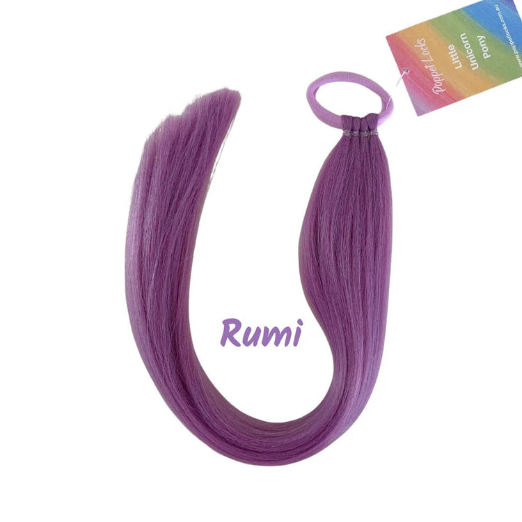 POPPET LOCKS | 18" LITTLE PONYTAIL - RUMI PURPLE (NO TINSEL) by POPPET LOCKS - The Playful Collective