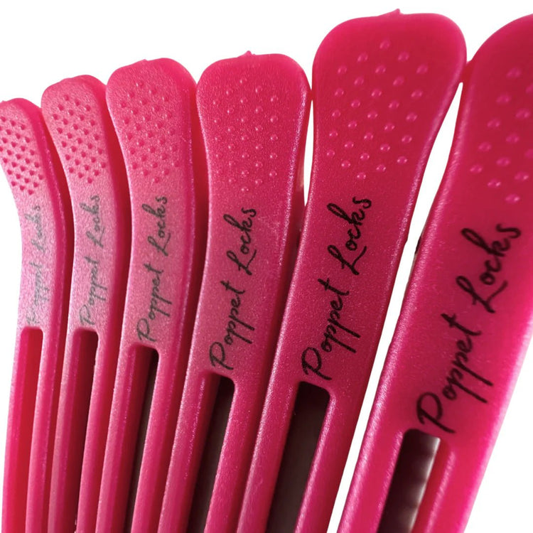 POPPET LOCKS | METAL SECTIONING CLIPS 6 PACK - DARK PINK by POPPET LOCKS - The Playful Collective