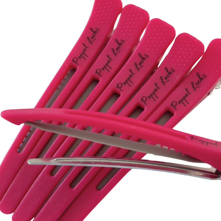 POPPET LOCKS | METAL SECTIONING CLIPS 6 PACK - DARK PINK by POPPET LOCKS - The Playful Collective