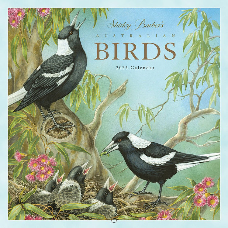 SHIRLEY BARBER | 2025 AUSTRALIAN BIRDS WALL CALENDAR by SHIRLEY BARBER - The Playful Collective