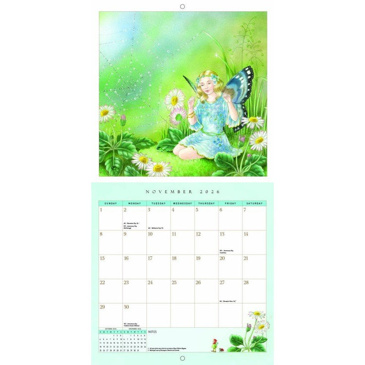 SHIRLEY BARBER | 2026 FAIRIES WALL CALENDAR by SHIRLEY BARBER - The Playful Collective